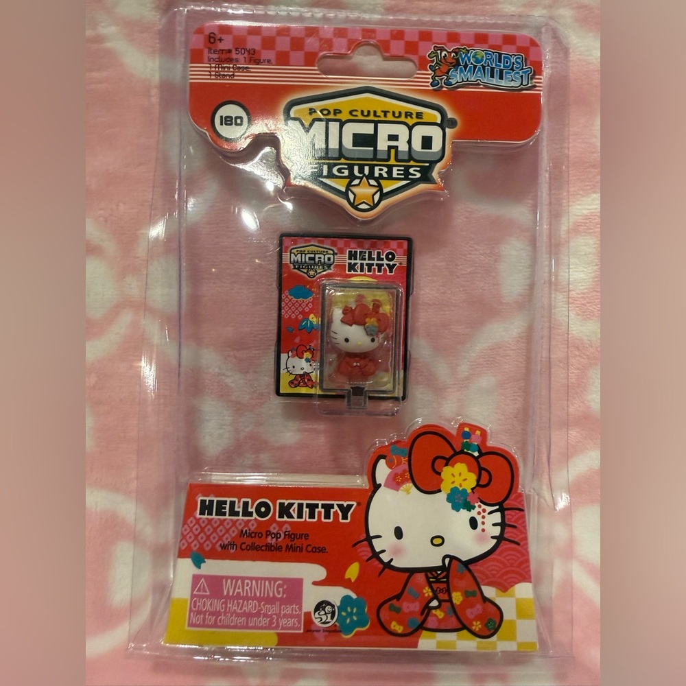 Hello Kitty Micro Figure in Red and White